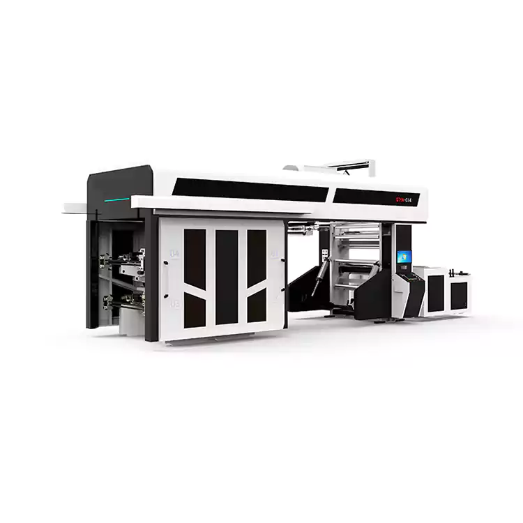 4-8 Warna Mesin Cetak Flexo Flexographic Ci Plastic