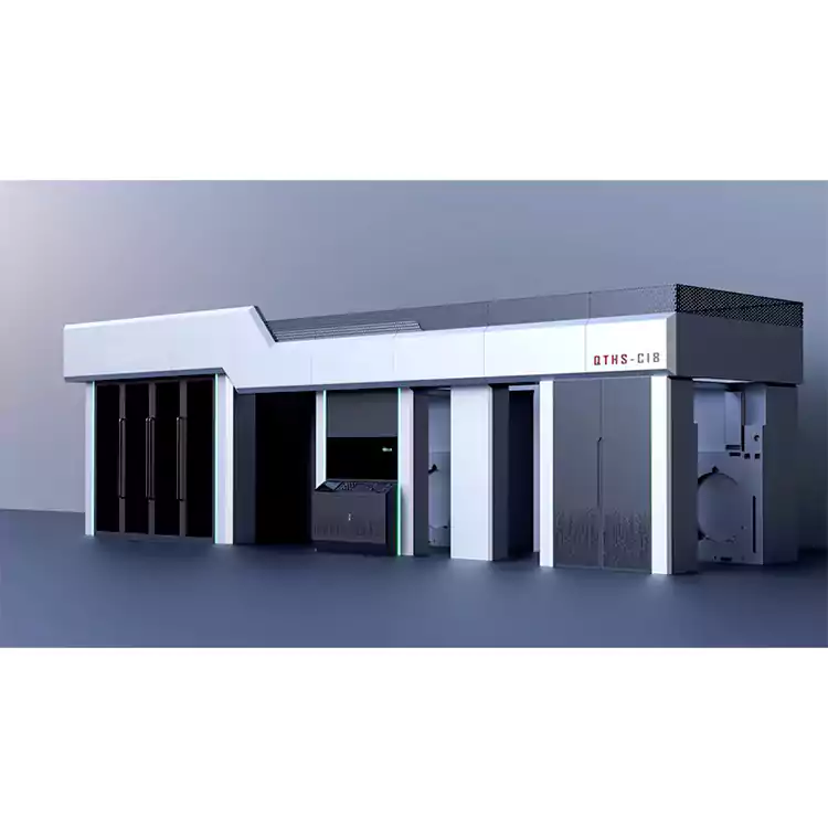 8 Warna Mesin Cetak Flexo Drum Pusat Servo-Drive Penuh