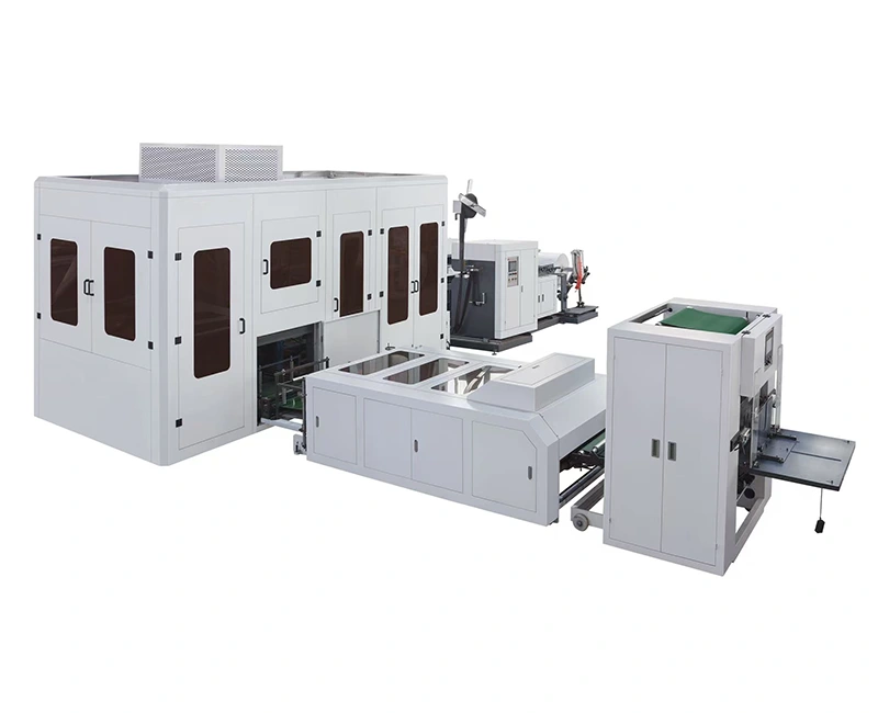 Mesin Pembuat Beg Jenis Ultrasonik Bukan tenunan D-Cut dan Kotak